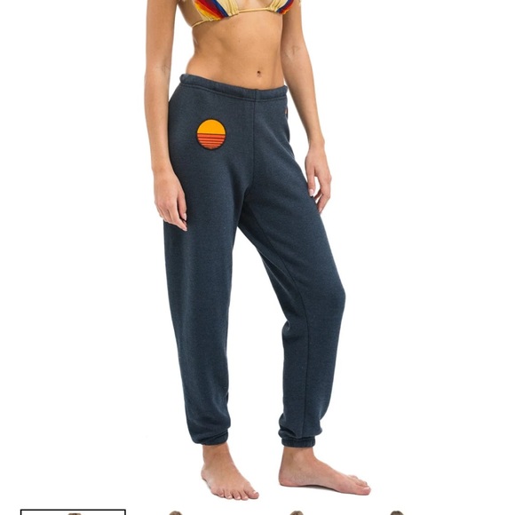 Aviator Nation SUNSET PATCH SWEATPANTS - CHARCOAL - Picture 2 of 4